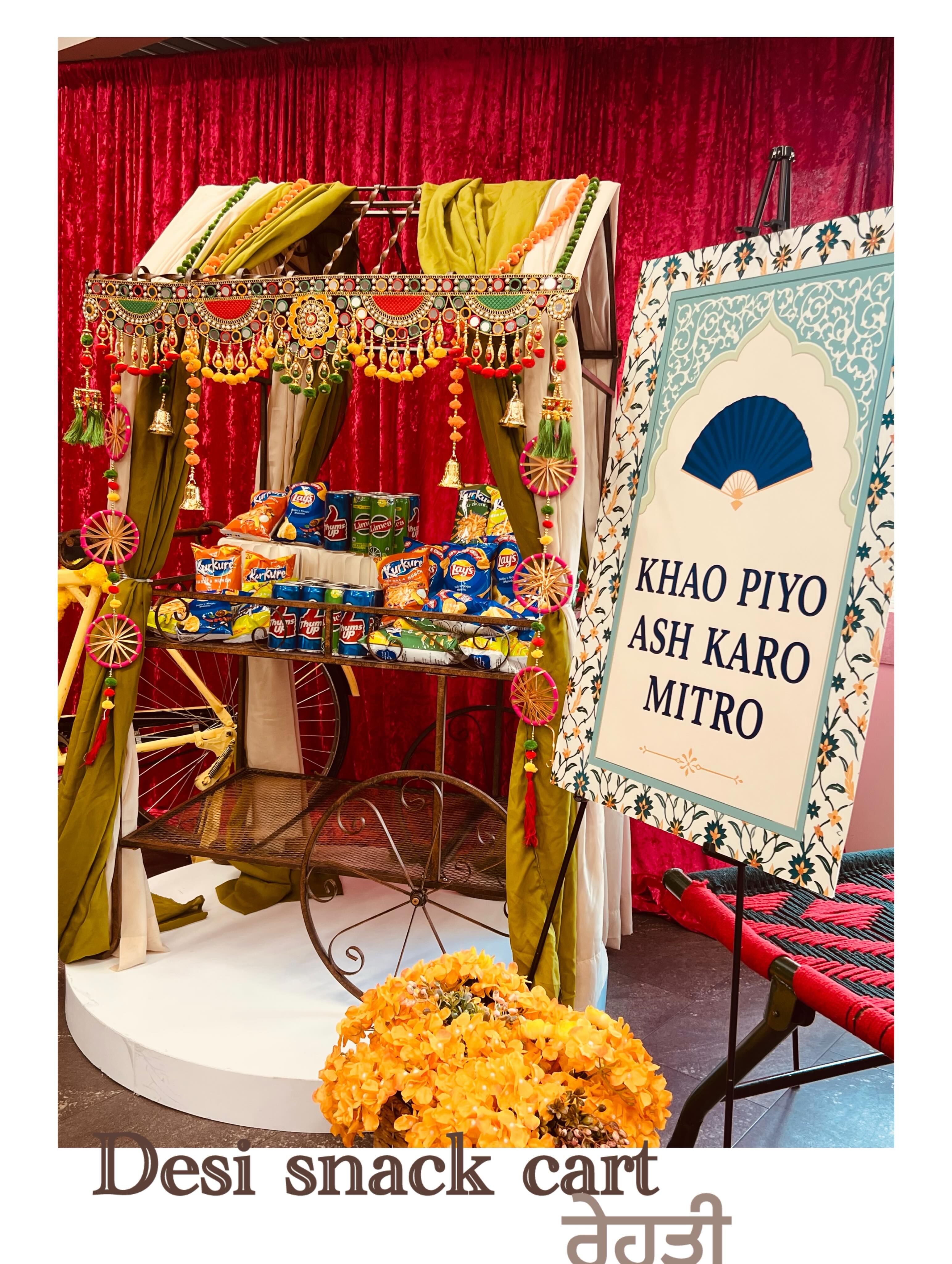 Desi snack Rehdi #rgeventanddecor #edmonton #yeg #decoration