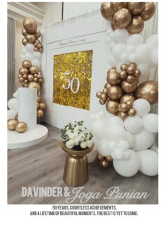 Happy 50 Anniversary to Davinder ❤️ Joga #rgeventanddecor #wedding #edmonton #yeg #décor
Photography- @frame.masters.film.still